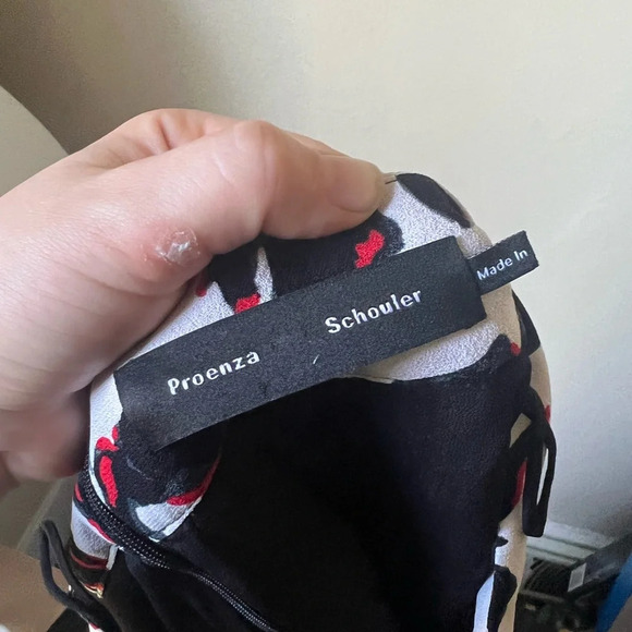 Proenza Schouler Pleated printed crepe skirt, size 4 - Picture 3 of 8